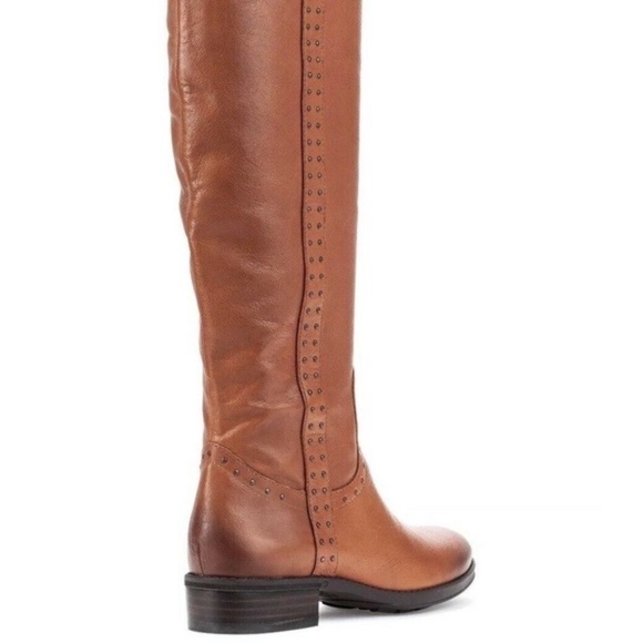 NEW Sam Edelman Prina BROWN STUDDED RIDING BOOTS - Picture 4 of 5